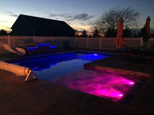 Custom pool lighting!