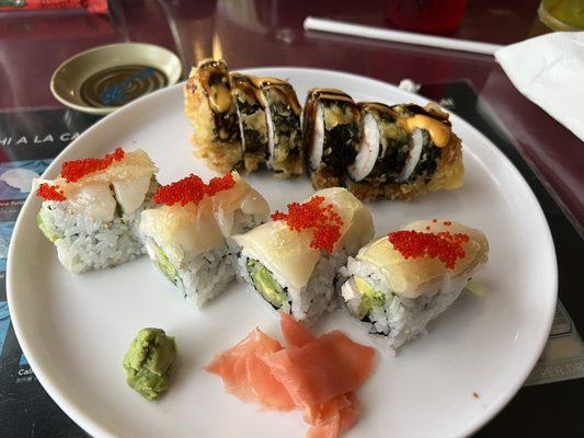 Angel roll, Fresh seafood roll