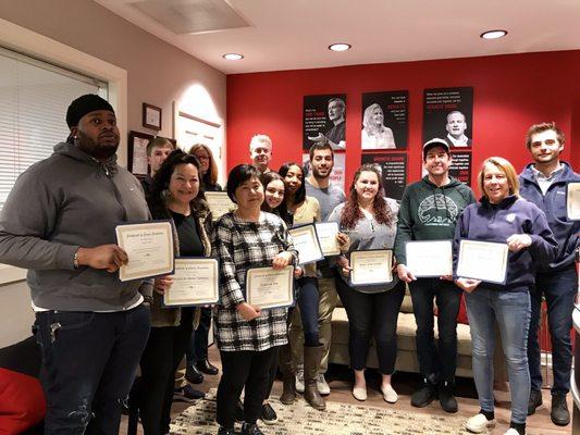 Latest graduating class. Congratulations!