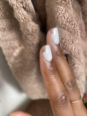 A basic $20 mani and this is the outcome