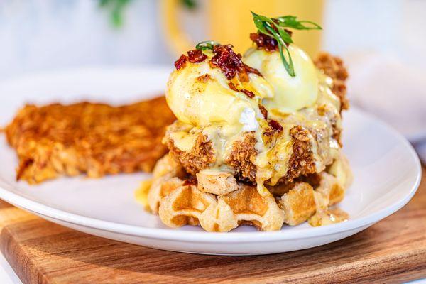 Urban Egg Chicken & Waffle Benedict