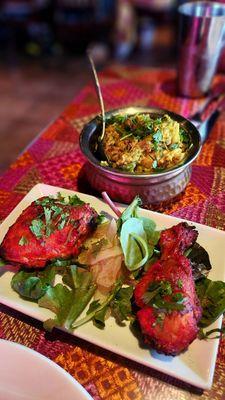 Tandoori chicken and Aloo Gobi