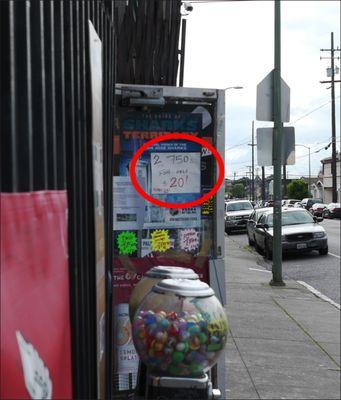 Liquor special - cheap vodka.