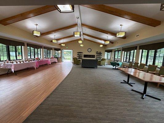 We offer a large gathering space for fun activities and events!