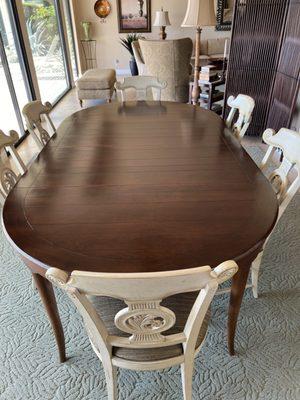 The restored tabletop.