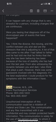 Proof of email continued.