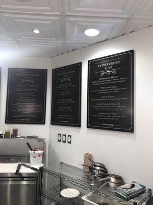 Crepes around $8.95 to $11.95