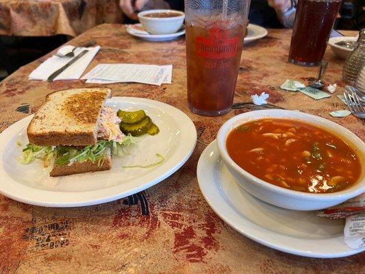 Pimento Cheese and Veggie Soup