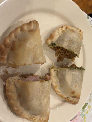 PP - Pulled Pork Empanadas and CB - Cuban Empanadas