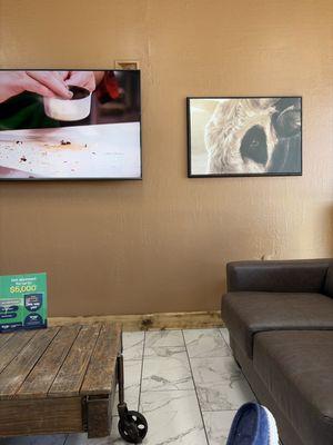 Comfortable seating area!