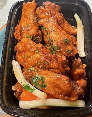 Takeout wings, only 10 in the order.