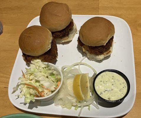 Crab cake sliders