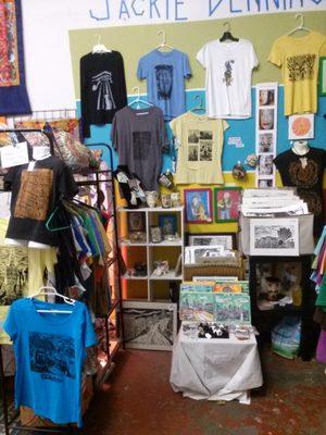 Jackie Denning's booth at Holy Cow