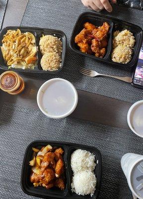 Orange Chicken, Lo Mein, General Tso Chicken