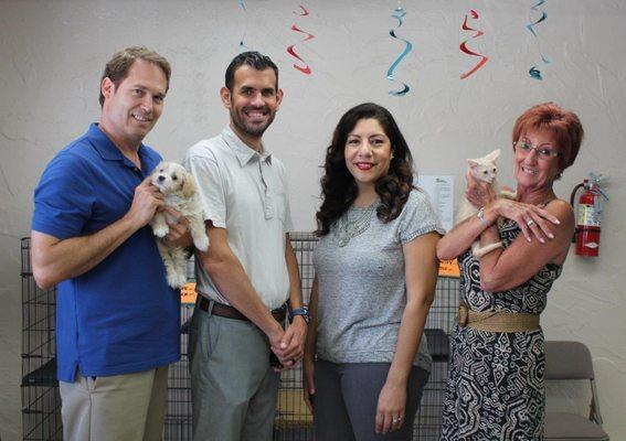 Donations from Mills Insurance to Animal Samaritans!.