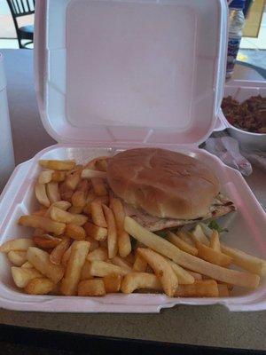 Grilled chicken sandwich