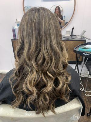 Beautiful color, cut and style done by Gretchen!