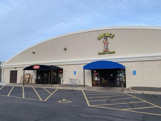 Entrance from back parking lot