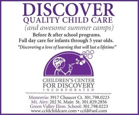 Children's Center For Discovery Inc