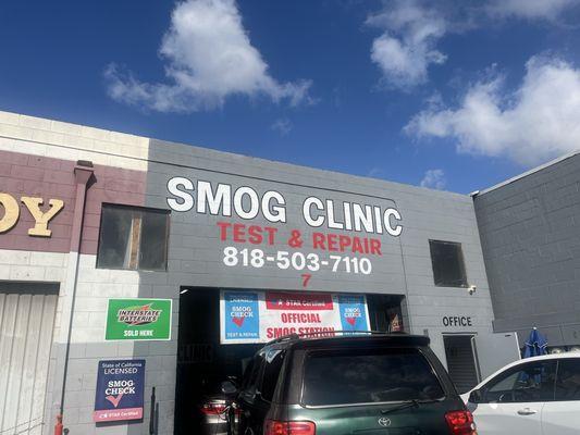 Smog Clinic Test and Repair