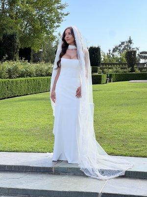 The dress couldn't be more stunning