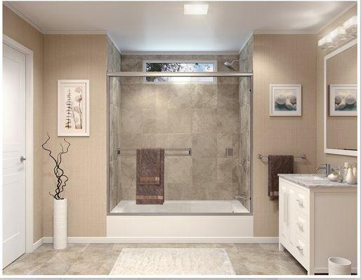 Sliding Glass Tub Shower Doors