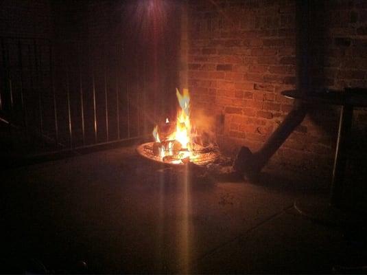 Outside patio. Always great to have a fire pit.