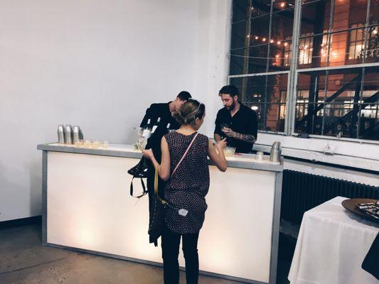 Complimentary wine while you shop