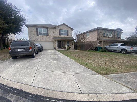 Mow, edge and blow in converse  
Front and backyard including in the price.