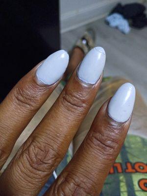 Had my nails done by an adult toddler. Lucky I don't have salmonella.