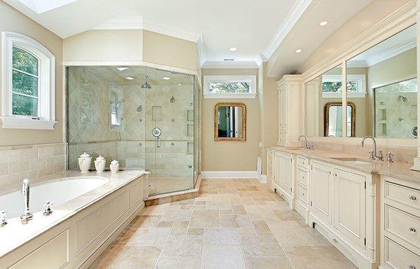J & R Glass & Mirror Sarasota, FL Custom Mirrored Walls, Tub Shower enclosures Custom frameless heavy glass shower enclosure...