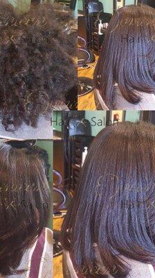 Before/after blowout