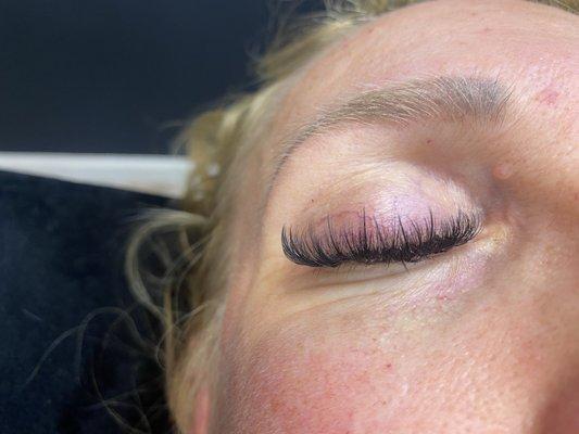 Volume Lashes with Spikes