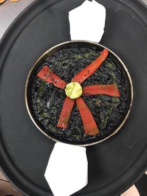 Paella Negra de Cepia y Calamares
