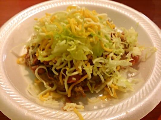 Beef tostada
