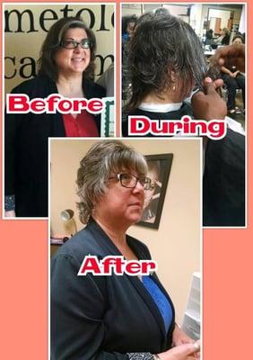 From shoulder length to neck length!