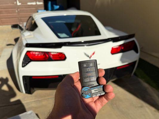 new OE msmart key added t o2017 Chevy Corvvete C7