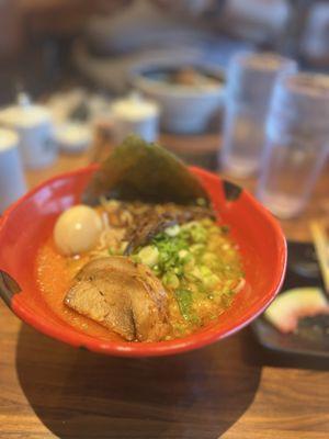 I forgot what this bowl was. You can leave off the seaweed if you like. But, the boiled egg is delicious!!!