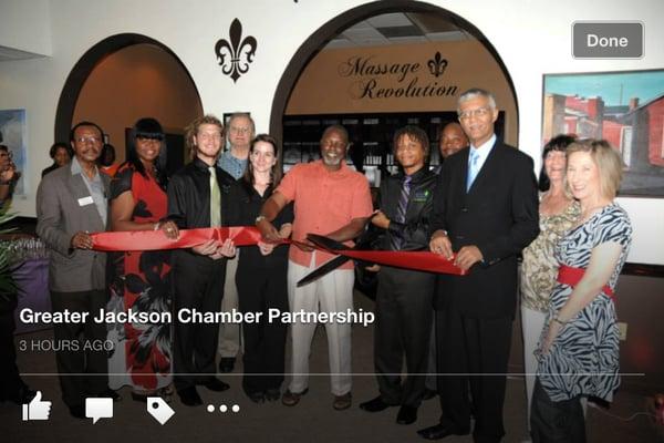 Our grand opening and ribbon cutting!