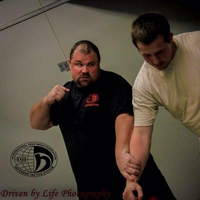 Knife defense technique at Krav Maga Arkansas