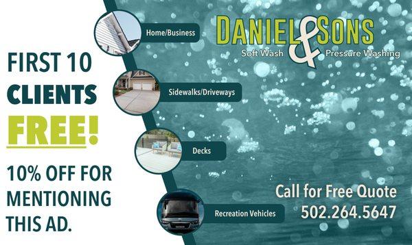 Daniel & Sons Soft Washing and Pressure Washing
