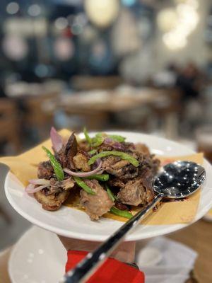 Crispy Beef w lime sauce - one of our favs!