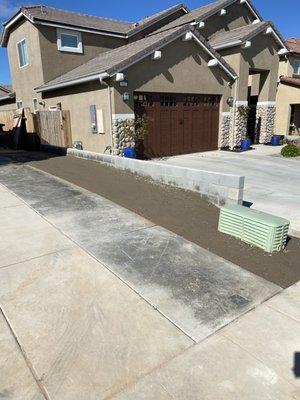 N M Synthetic lawn Installation