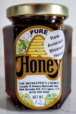 La Mesa Farmers Market The Beekeeper's Choice Raw Avocado Blossom Honey