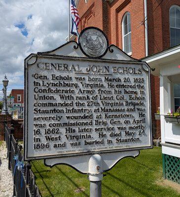 General John Echols Historical Marker