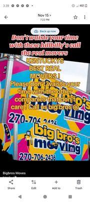 Call us Louisville top rated movers