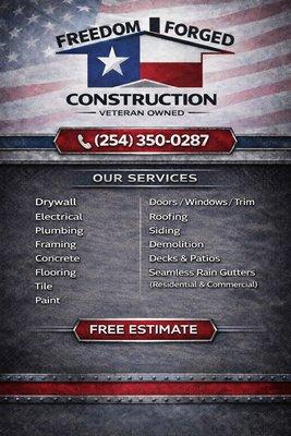 Freedom Forged Construction