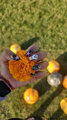 Day of the dead nails