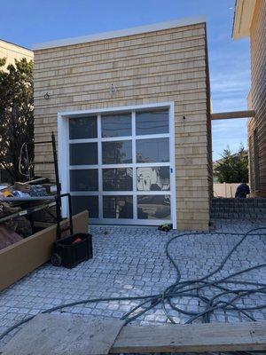 Full view insulated Frosted glass door