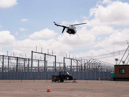 Conducting electric infrastructure inspections after Hurricane Harvey hit Houston, Texas.